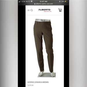 NWOT | Brown Alberto Çeramica Dress Pants